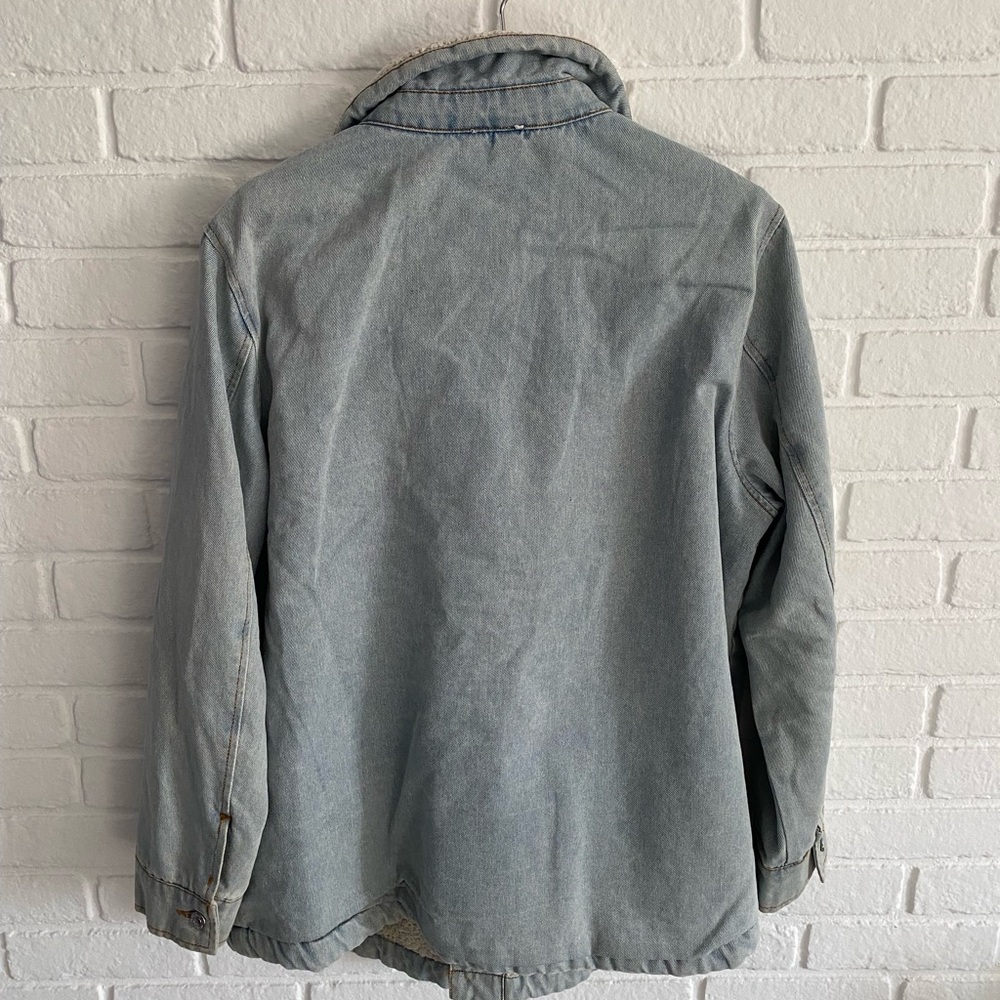 Stoosh Vintage Denim Sherpa Lined Jacket - Picture 2 of 6